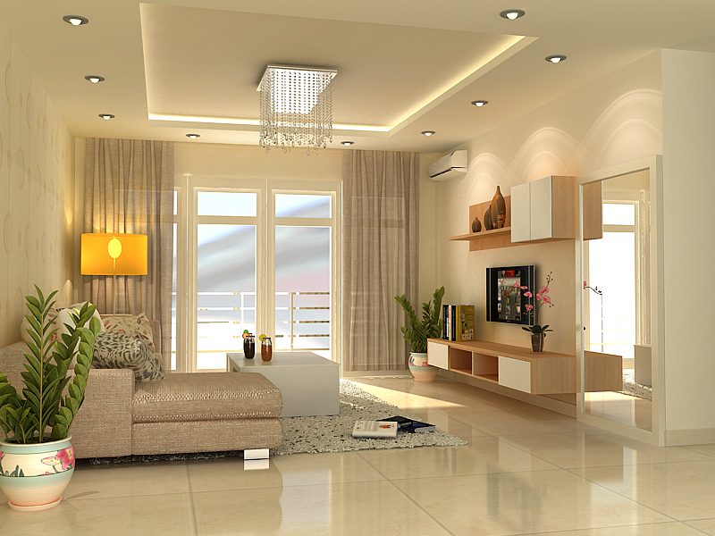 Bố trí đèn led trong nhà ở nhiều vị trí giúp ánh sáng phân bổ đều