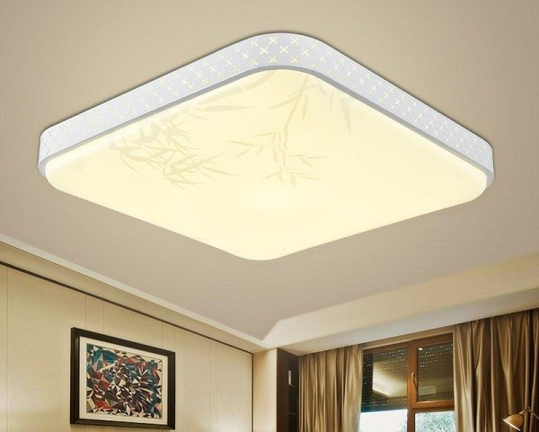 Thiết kế sang trọng là một điểm cộng của đèn ốp trần phòng ngủ
