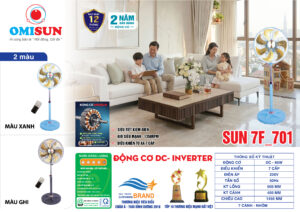 Thông số kỹ thuật Quạt đứng OMISUN SUN 7F_701