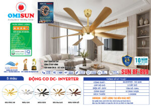 Thông số kỹ thuật Quạt trần OMISUN SUN 8F_899