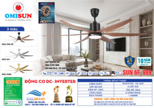 Thông số kỹ thuật Quạt trần OMISUN SUN 6F_999